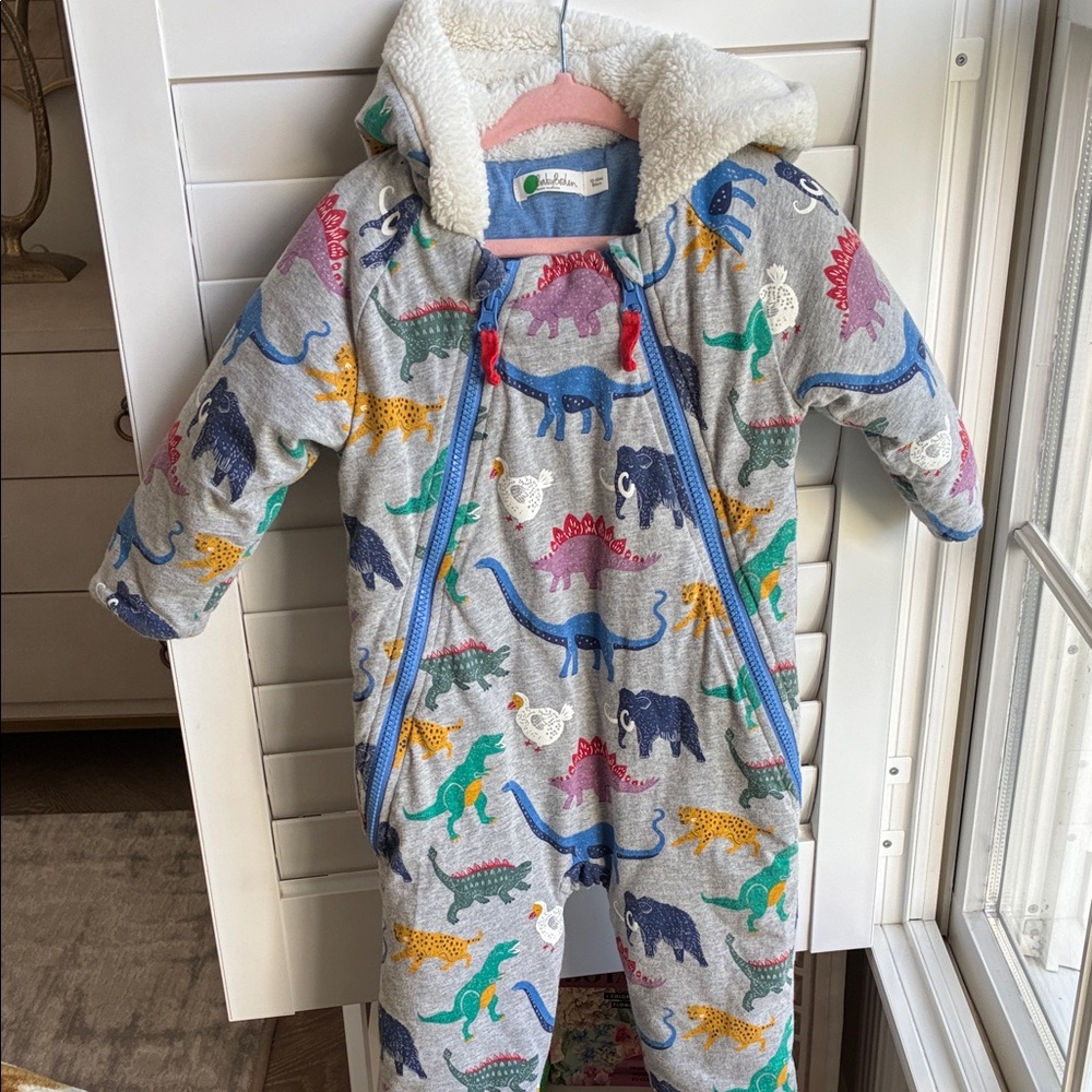 Baby Boden Blue Hooded Onesie